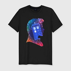 Футболка slim-fit Tardis and doctor, цвет: черный