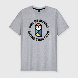 Футболка slim-fit Клуб одиночества, цвет: меланж