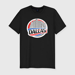 Футболка slim-fit Dallas - USA, цвет: черный