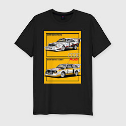 Футболка slim-fit Audi гоночные, цвет: черный