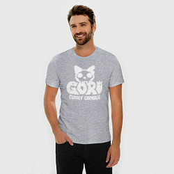 Футболка slim-fit Goro cuddly carnage logo, цвет: меланж — фото 2