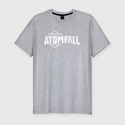 Мужская slim-футболка Atomfall logo