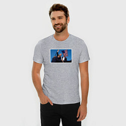 Футболка slim-fit Дональд Трамп, цвет: меланж — фото 2