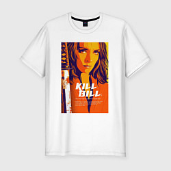 Мужская slim-футболка Kill bill - Uma Thurman