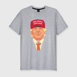 Футболка slim-fit Trump - America, цвет: меланж