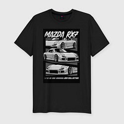 Мужская slim-футболка Mazda rx-7 JDM авто