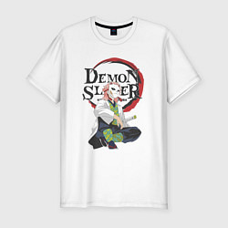 Мужская slim-футболка Клинок рассекающий демонов Сабито