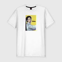 Футболка slim-fit Jin Butter, цвет: белый