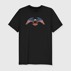 Мужская slim-футболка Американский орёл