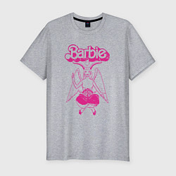 Мужская slim-футболка Барби Бафомет