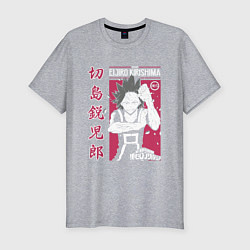 Футболка slim-fit Моя геройская академия My Hero Academia Эйдзиро Ки, цвет: меланж