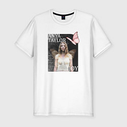 Мужская slim-футболка Аня Тейлор - Джой