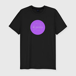 Футболка slim-fit BTS Моя вселенная, цвет: черный