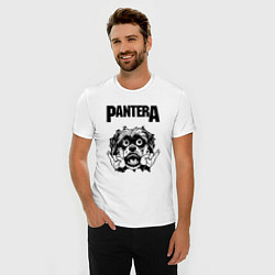 Футболка slim-fit Pantera - rock dog, цвет: белый — фото 2