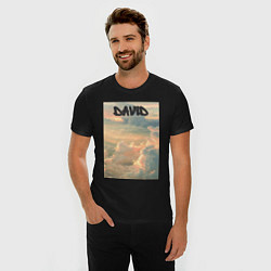 Футболка slim-fit David облака, цвет: черный — фото 2