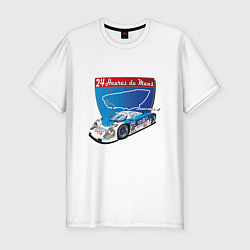 Футболка slim-fit 24H Le Mans, цвет: белый