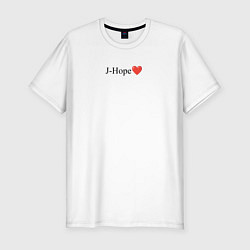 Футболка slim-fit BTS - J-hope, цвет: белый