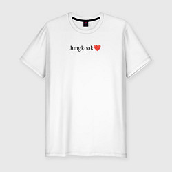 Футболка slim-fit BTS Jungkook, цвет: белый