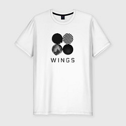 Футболка slim-fit BTS Wings, цвет: белый