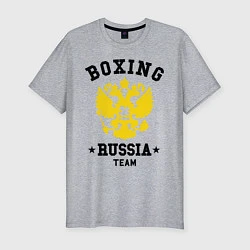 Футболка slim-fit Boxing Russia Team, цвет: меланж