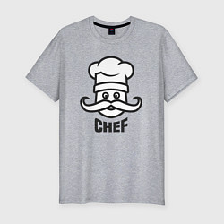 Футболка slim-fit Chef, цвет: меланж