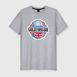 Футболка slim-fit Great Britain, цвет: меланж