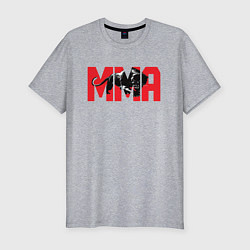 Футболка slim-fit MMA пантера, цвет: меланж