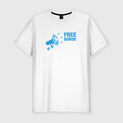 Мужская slim-футболка Free Durov