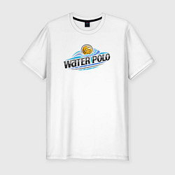 Футболка slim-fit Water polo sport, цвет: белый