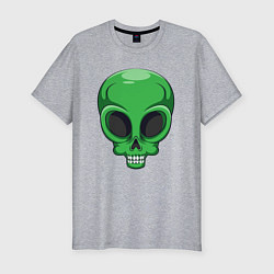 Футболка slim-fit Green skeletor, цвет: меланж