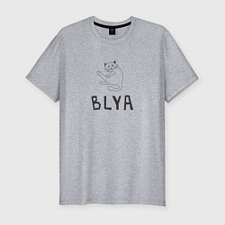 Футболка slim-fit Кот Blya, цвет: меланж