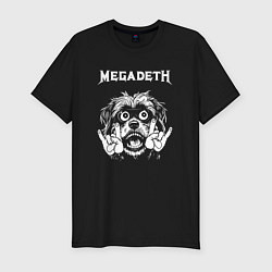 Футболка slim-fit Megadeth rock dog, цвет: черный