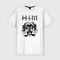 Футболка slim-fit HIM - rock dog, цвет: белый