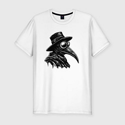 Футболка slim-fit Plague doctor, цвет: белый