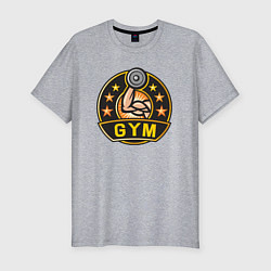 Футболка slim-fit Gym stars, цвет: меланж