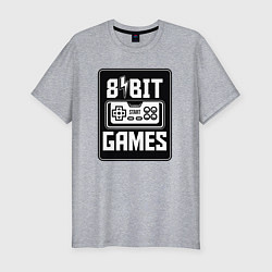 Футболка slim-fit Игры 8 бит, цвет: меланж
