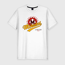 Футболка slim-fit Molndal hockey, цвет: белый