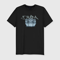 Футболка slim-fit Three owls, цвет: черный