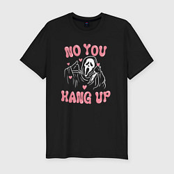 Футболка slim-fit Ghostface no you hang up, цвет: черный