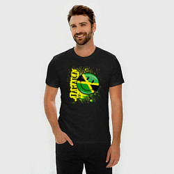 Футболка slim-fit Jamaica smile, цвет: черный — фото 2