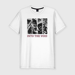 Футболка slim-fit Into the void, цвет: белый