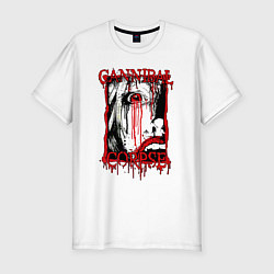 Футболка slim-fit Cannibal corpse - woman face, цвет: белый