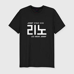 Футболка slim-fit Линоу stray kids, цвет: черный