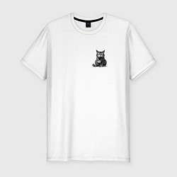 Футболка slim-fit Бухлокот, цвет: белый