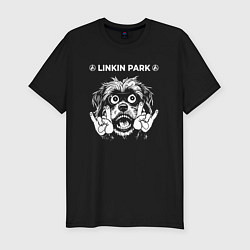 Футболка slim-fit Linkin Park 2024 rock dog, цвет: черный