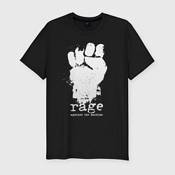 Футболка slim-fit RATM - white fist, цвет: черный