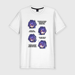 Футболка slim-fit Ахерон фразы, цвет: белый