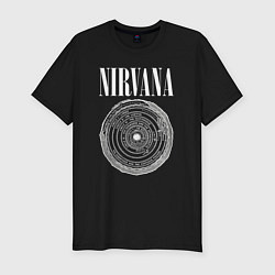 Футболка slim-fit Nirvana circle, цвет: черный