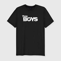 Футболка slim-fit The boys big litters, цвет: черный