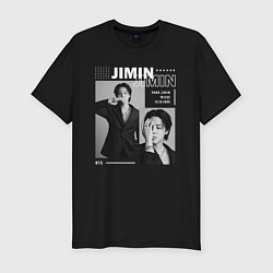 Футболка slim-fit Park Jimin bts, цвет: черный